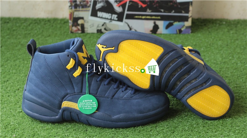 Authentic Air Jordan 12 Retro Michigan